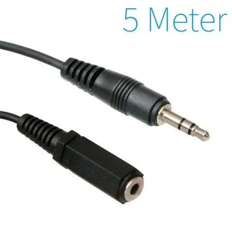 Audio Jack 3.5 mm Stereo Audio Extension Verlengkabel 5M