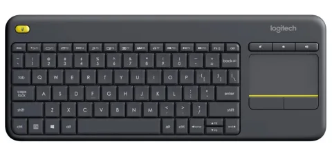 Logitech K400 Plus RF Draadloos QWERTY Nederlands Zwart toetsenbord