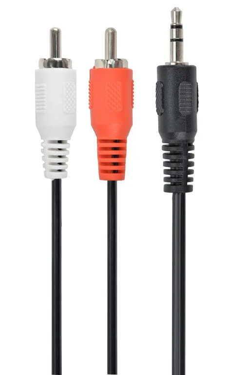 Audio Jack Male 3,5mm naar 2x Tulp Male Kabel 5M