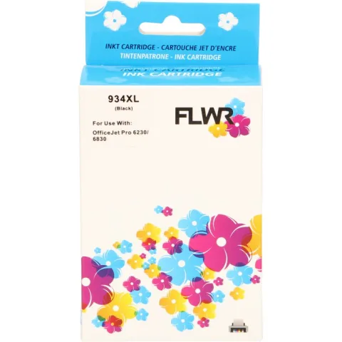 HP 934XL 57ml FLWR Zwart Cartridges