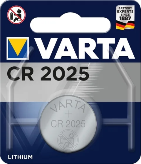 VARTA LITHIUM CR2025 3V BLISTER 1