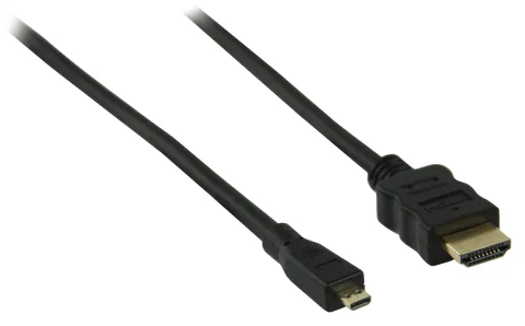 Micro HDMI - HDMI kabel - versie 1.4 (4K 30Hz) / zwart - 3 meter