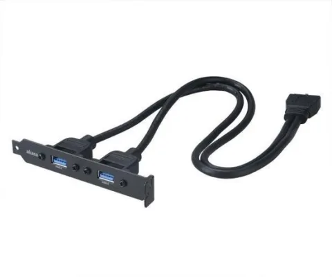 Akasa AK-CBUB17-40BK 2xUSB3.0 Kabel Adapter 0,40M