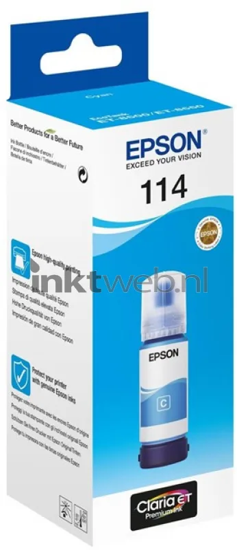 Epson 114 Cyan 70ml XL Navulinkt (Origineel)