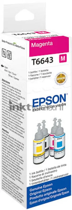 Epson T6643 Magenta 70ml Navulinkt XL (Origineel)