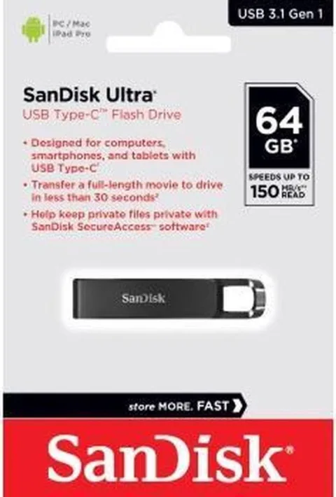 SanDisk Ultra 64GB USB3.1/USB-C Usbstick