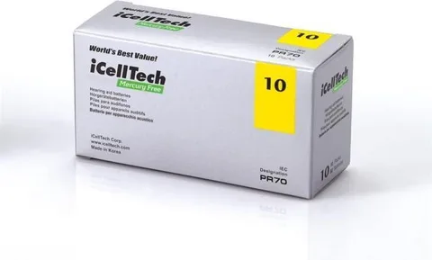 ICELL TECH MERCURY FREE 10 Batterijen/doosje à 10 x blister 6