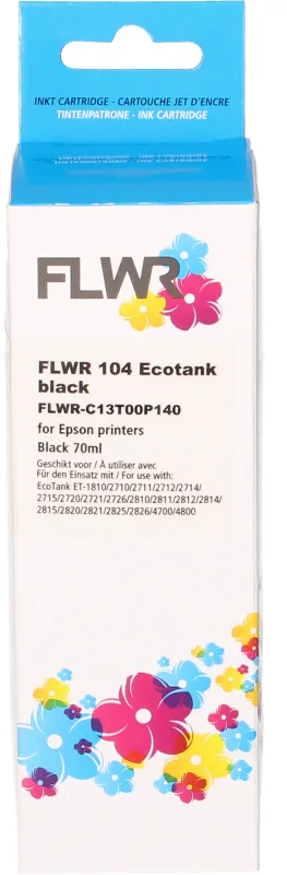 Epson 104 Ecotank FLWR Zwart 70ml Navulinkt XL