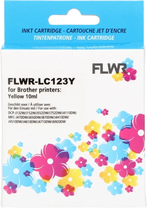 Brother LC-123M FLWR Magenta 10ml XL Cartridges