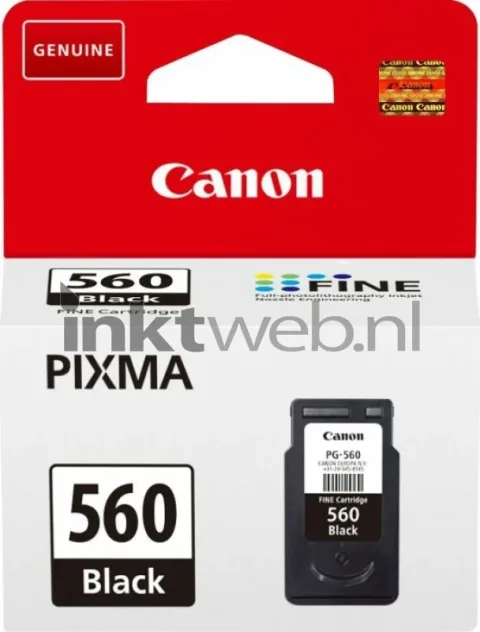Canon PG-560 Zwart 7.5ml Cartridges Origeneel