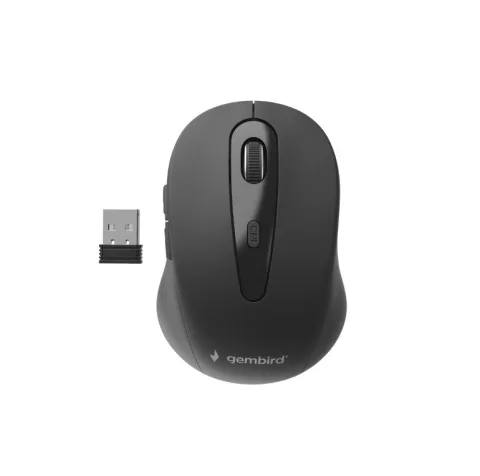 6 Knoppen Draadloze USB Muis Zwart/Zilver