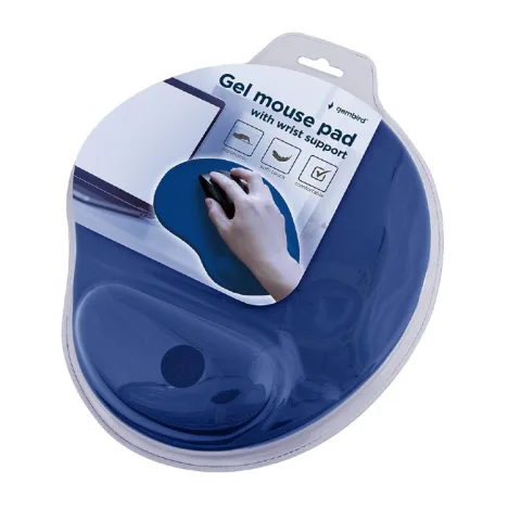 Gel Muismat met polsondersteuning Blauw