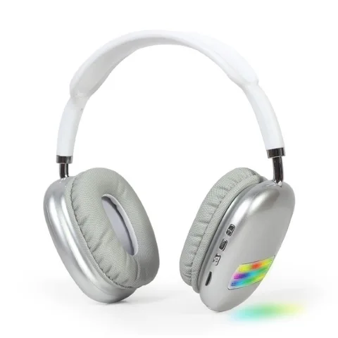 Bluetooth Stereo Headset met LED lichteffect Wit/Zilver