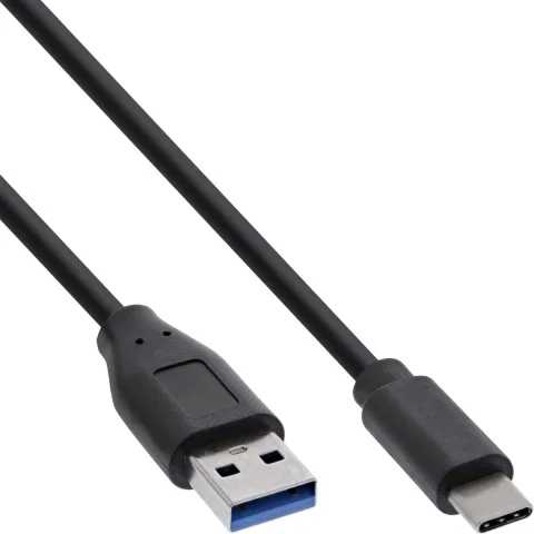 USB-A naar USB-C kabel | 3 meter | USB 3.2 (Zwart)