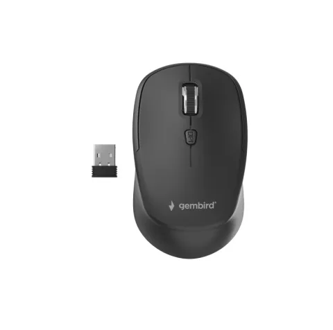 Gembird 6-Knoppe Draadloze Muis Zwart/Space Grijs
