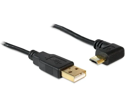 Tomtom oplaadkabel Micro-B haaks naar USB-A kabel USB2.0 tot 2A 1 Meter