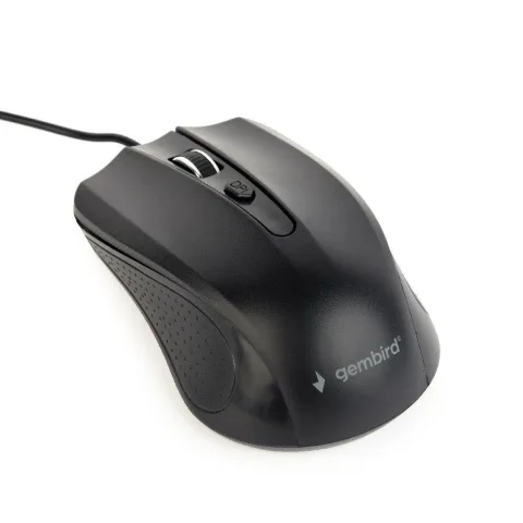 4-knops optische muis, USB, zwart