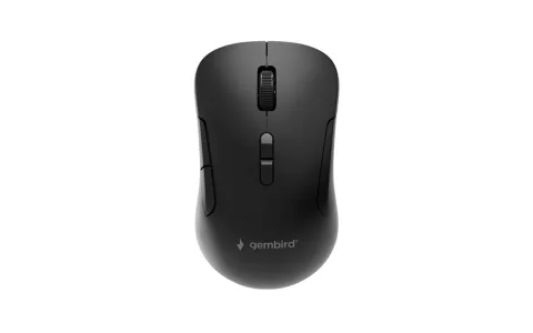 Dual-mode draadloze muis met 7 knoppen, 2.4G+BT, zwart