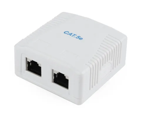 CAT5E FTP LAN-opbouwdoos, 2-poorts