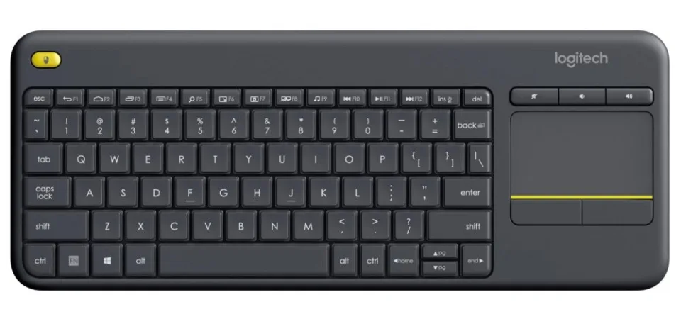 Logitech K400 Plus RF Draadloos QWERTY Nederlands Zwart toetsenbord