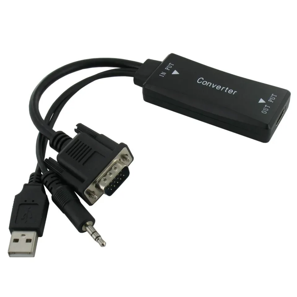HDMI naar VGA + Audio Converter Adapter