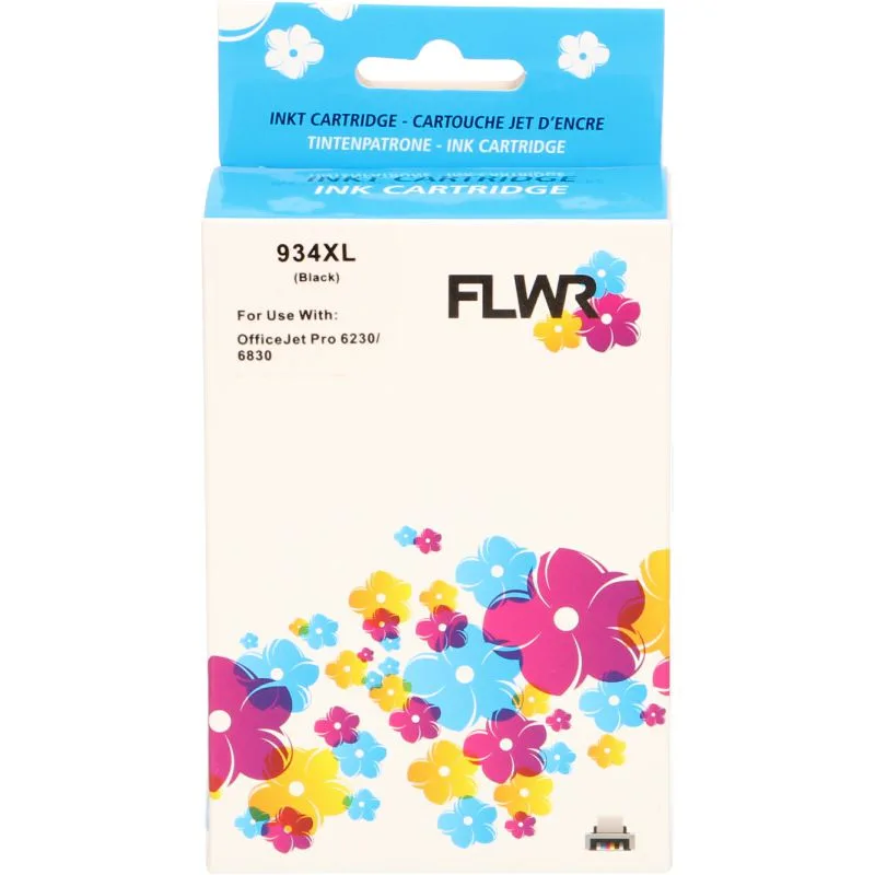 HP 934XL 57ml FLWR Zwart Cartridges
