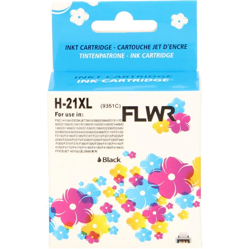 HP 21XL 20ml FLWR Zwart Cartridges