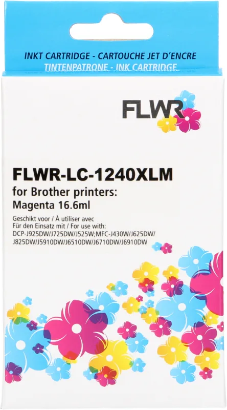 Brother XL LC-1240 FLWR Magenta 16.6ml Cartridges