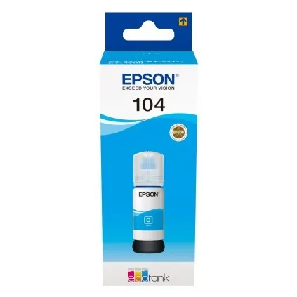Epson 104 Cyan 65ml Navulinkt XL (Origineel)
