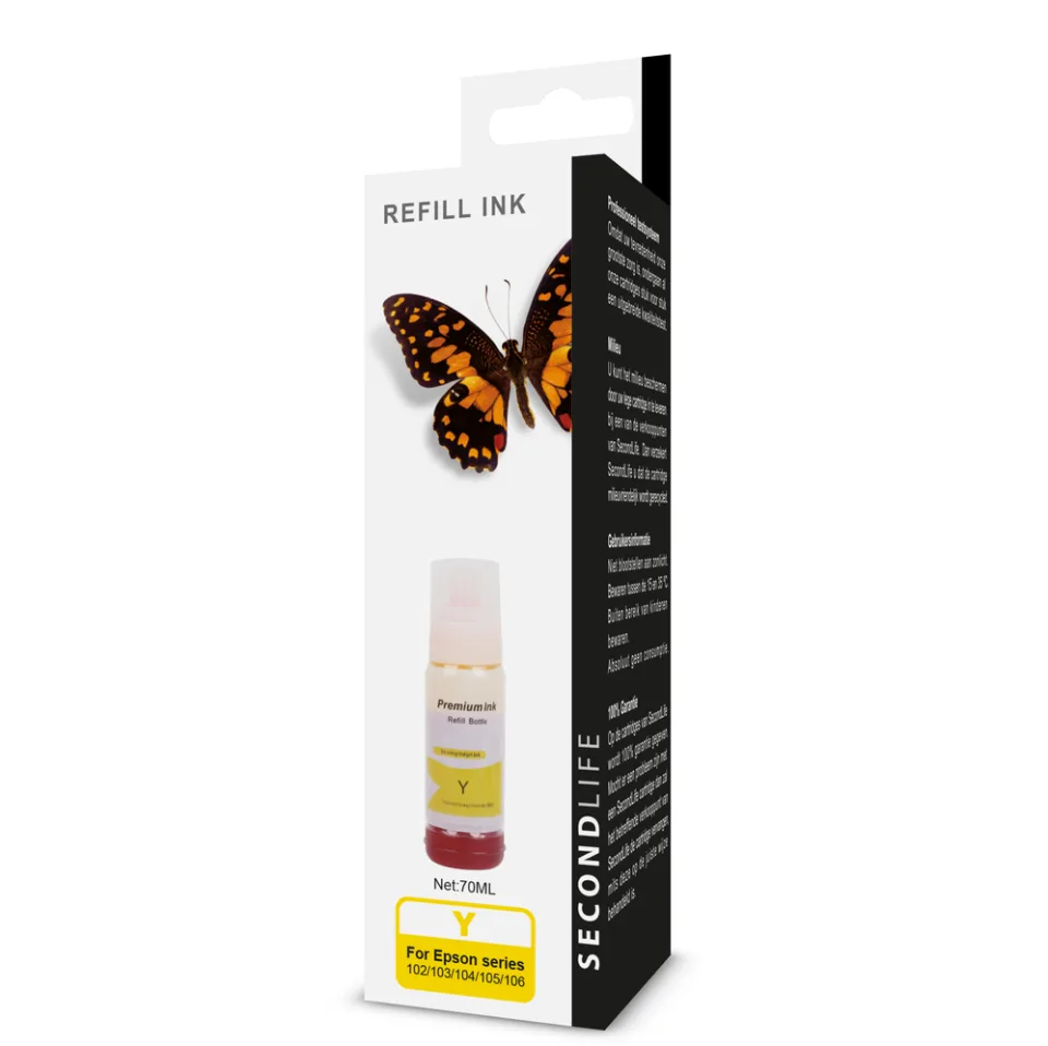 Epson 102 / 103 / 104 Geel 70ml Navulinkt