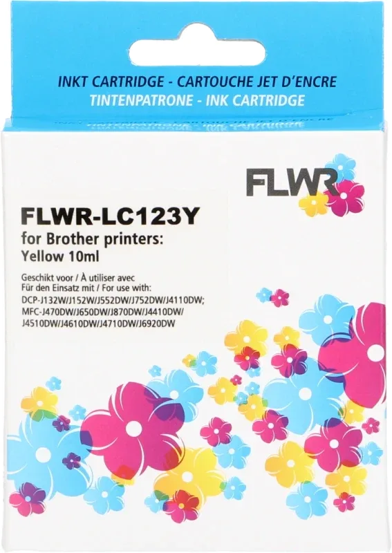 Brother LC-123M FLWR Magenta 10ml XL Cartridges