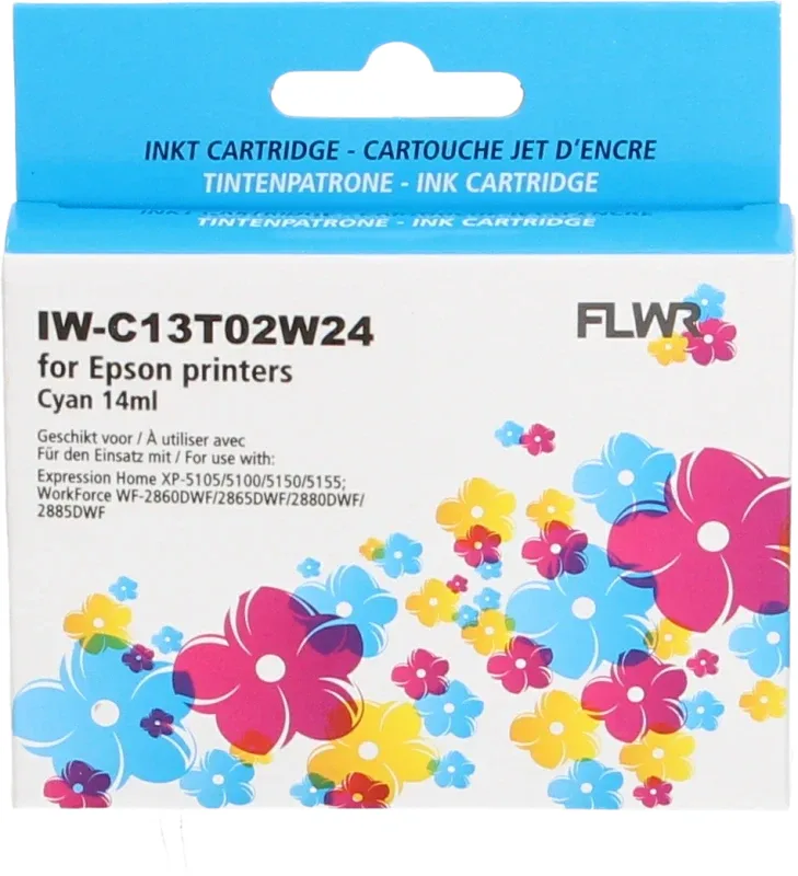 Epson 502XL Cyaan 14ml FLWR Cartridges