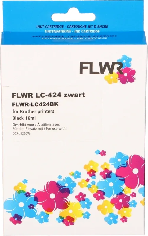 Brother XL LC-424 16ml FLWR Zwart Cartridges
