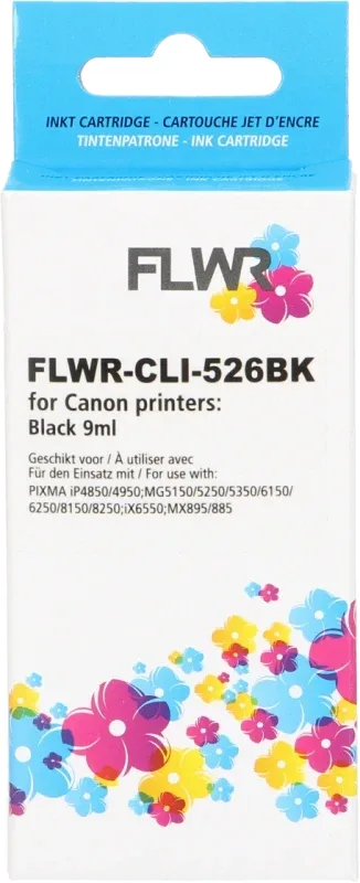 Canon CLI-526BK XL FLWR Zwart 9ml Cartridges