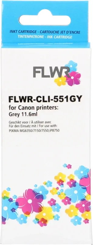 Canon CLI-551GY FLWR 11.6ml XL Grijs Cartridges