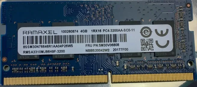 Ramaxel 4GB-3200MHz PC4 DDR4 SODIMM Geheugen