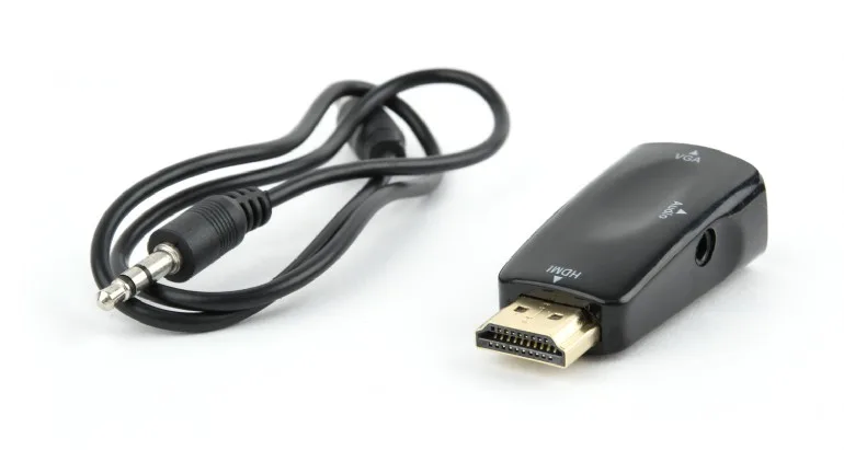 HDMI naar VGA adapter met audio, Blister verpakking