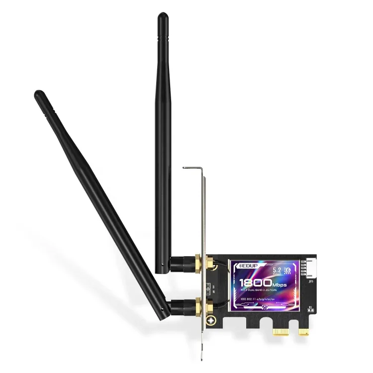EDUP EP-9655 PCI-E WiFi 6 Kaart AX1800M Bluetooth 5.2 Adapter