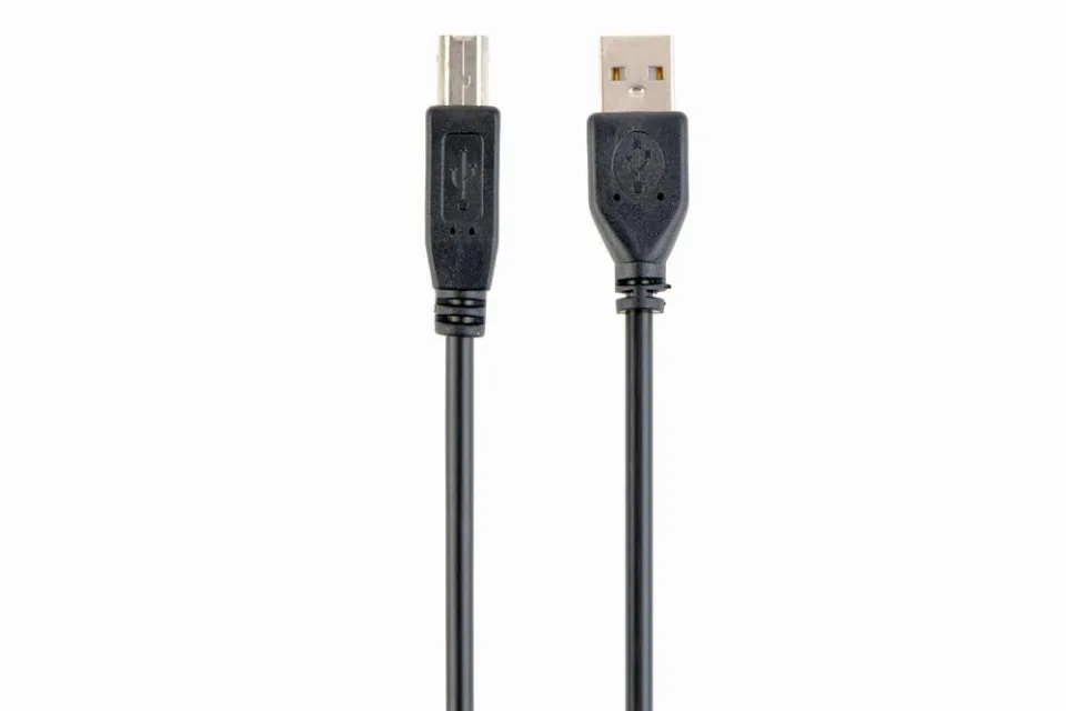 USB-kabel (A-B) 1.8 meter zwart